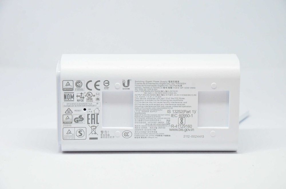 Zasilacz POE 24V 12W Ubiquiti GP-A40-050G biały komis Madej Tarnów