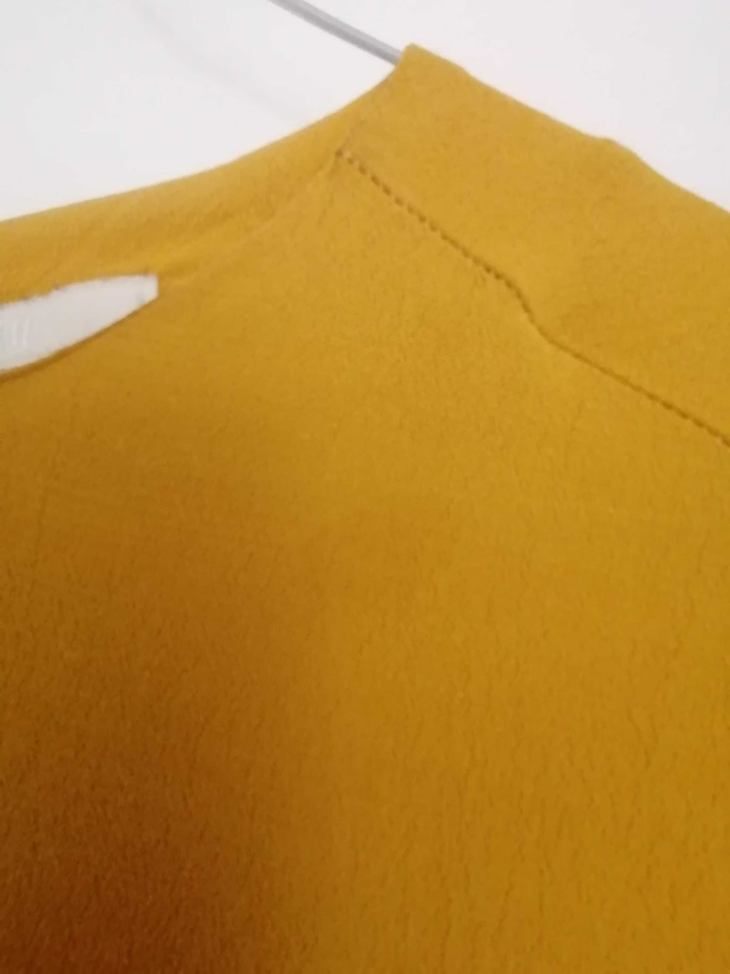 H&M Blusa Amarela Senhora Tamanho 34