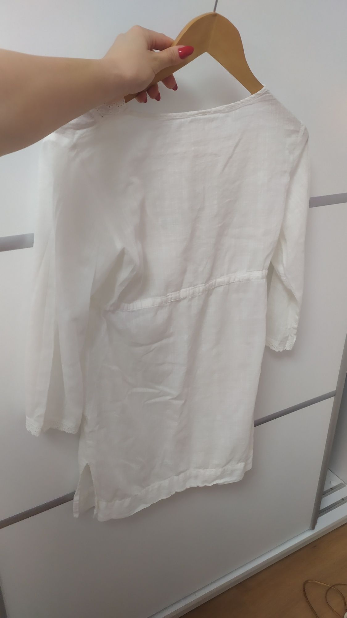 Biała tunika/sukienka plażowa Marks&Spencer S/M