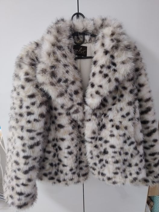 Шубка elvi collection рись (не справжня)