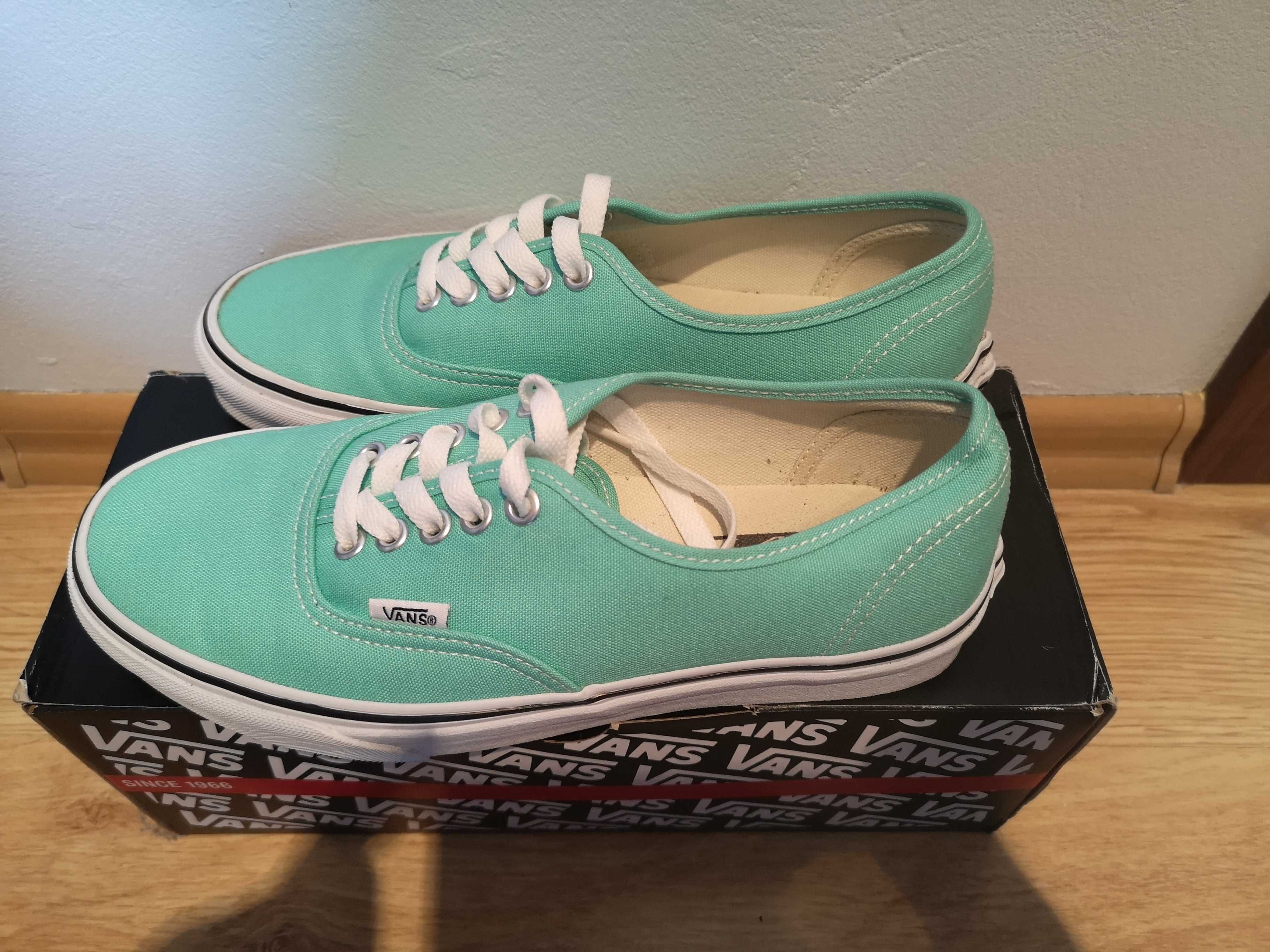 Buty Vans, miętowe unisex Women rozm. 38.5