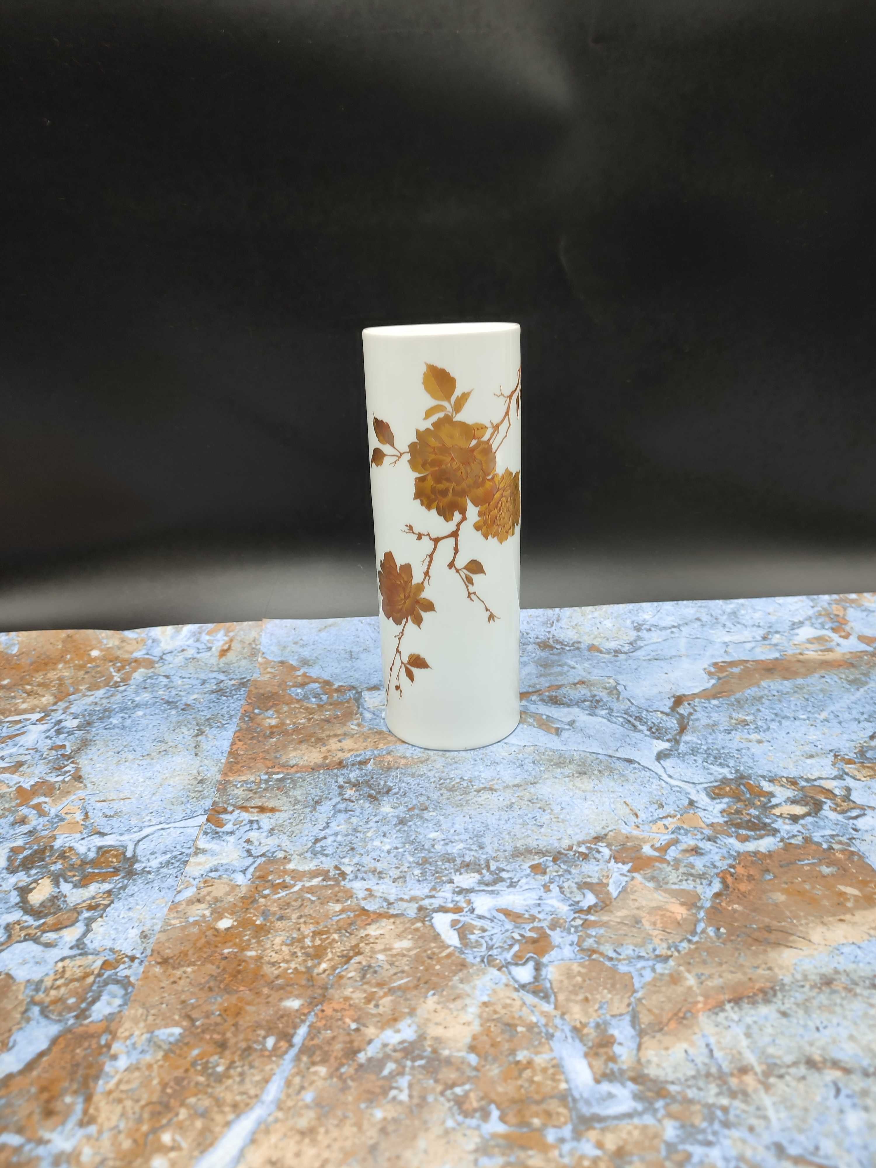 Porcelanowy wazon Kaiser - złocenie  - vintage - design 3330