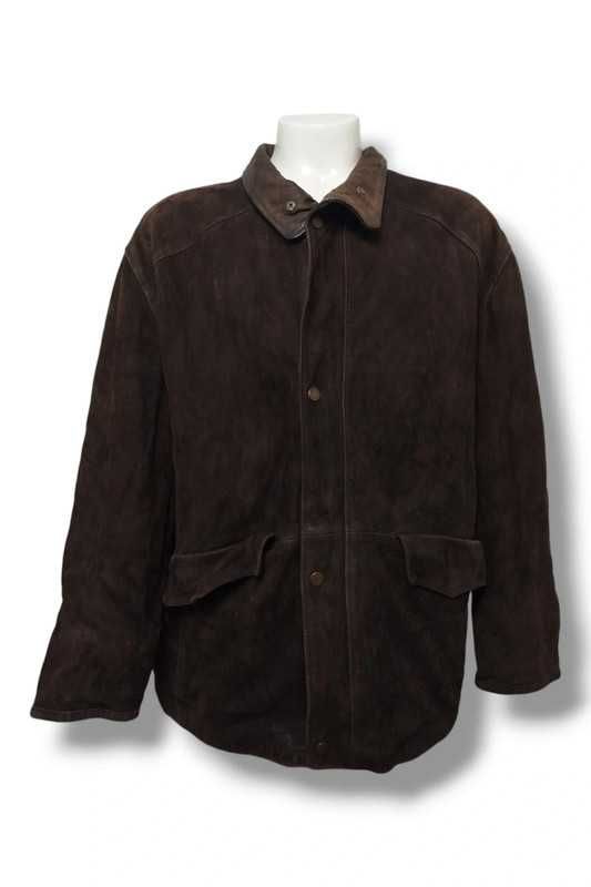 Kurtka skórzana zamszowa Hugo Boss suede leather jacket vintage