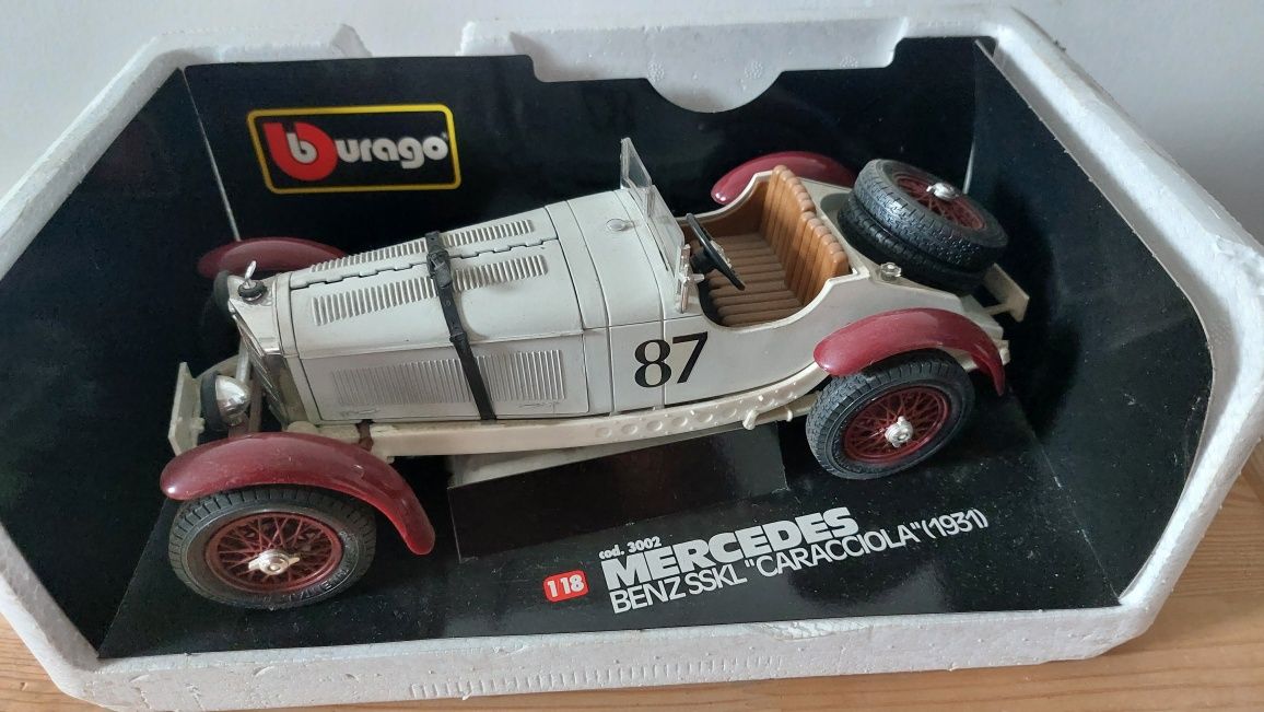 Mercedes benz SSKL Caracciola Roadster 1936 Bburago 1:18