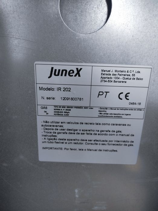 Aquecedor a gás Junex