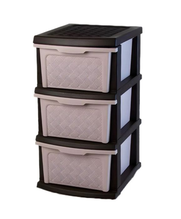 Комод пластиковий на  3 яруси