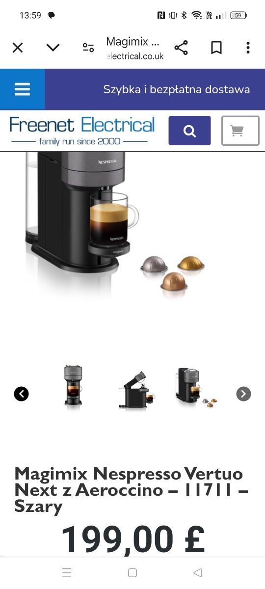 Express Kapsułkowy Nespresso Megamix