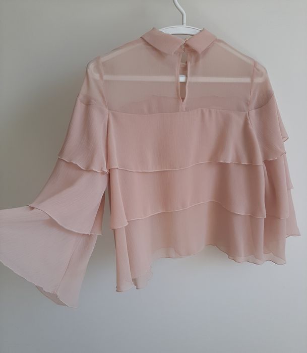 Bluzka z falbankami ZARA rozmiar XS