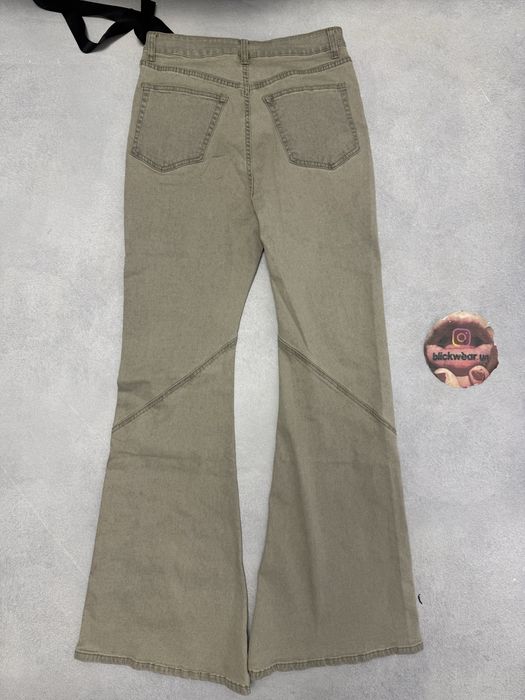 штаны джинсы клеш Rick Owens Flared Light brown jeans M L