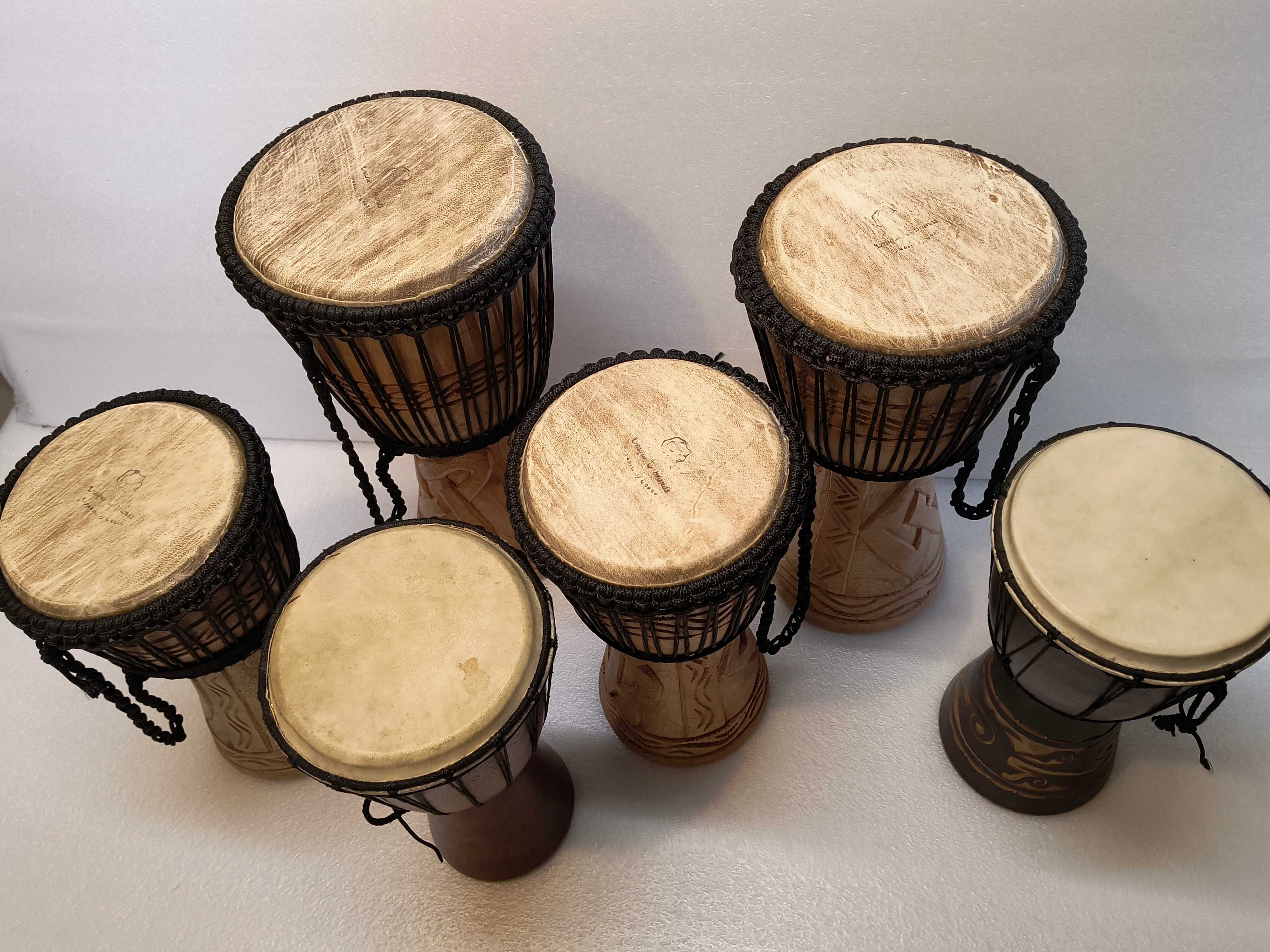 Bębny djembe 5 sztuk.-nowe