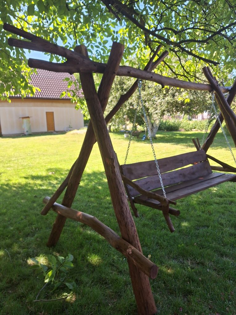 Huśtawka ogrodowa Dębowa.