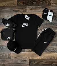 Летний мужской комплект Футболка + Шорты Nike Спортивный костюм лето