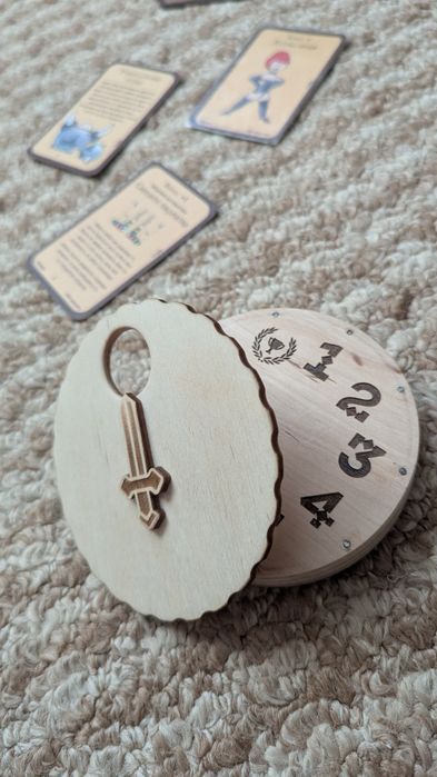 Лічильник рівнів для настільної гри з дерева на магнітах, Манчкін тощо