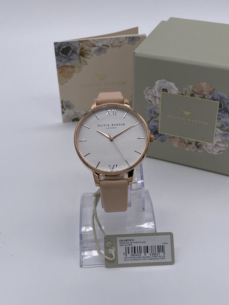 Oryginalny zegarek damski Olivia Burton OB16BDW21 złoty Różowy pasek