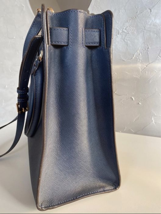 Torebka Michael Kors skóra saffiano granatowa