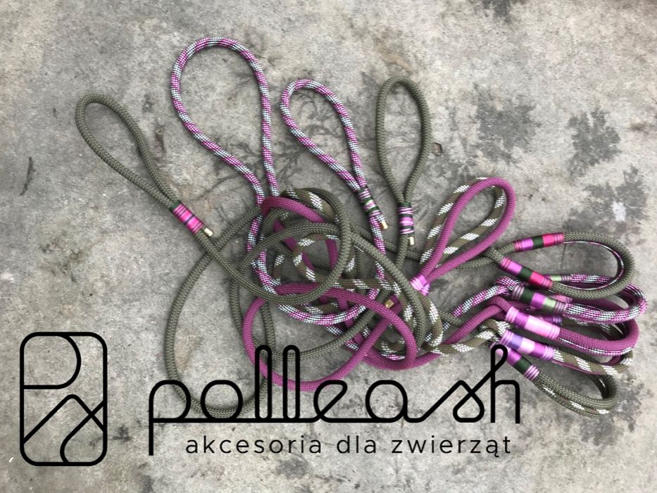 Smycz tzw. startówka marki Polleash + brelok gratis! Hand made!