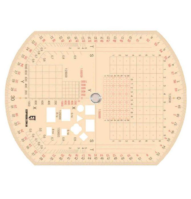 Лінійка офіцерська АК-3 (артилерійський круг)