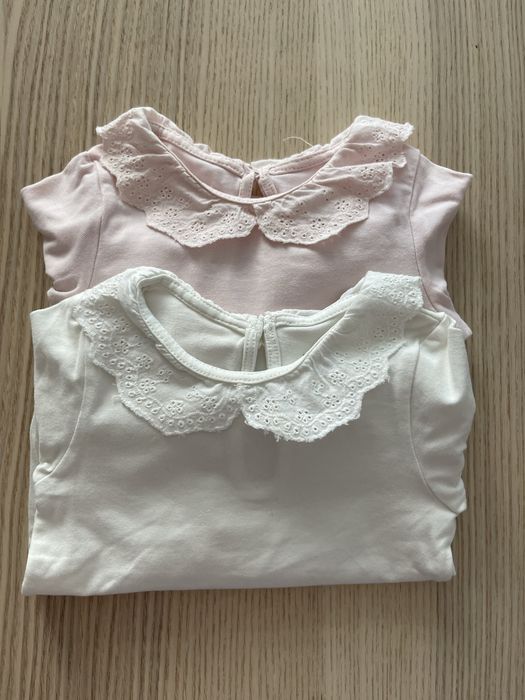 H&M 2szt body z długim rękawem roz 68