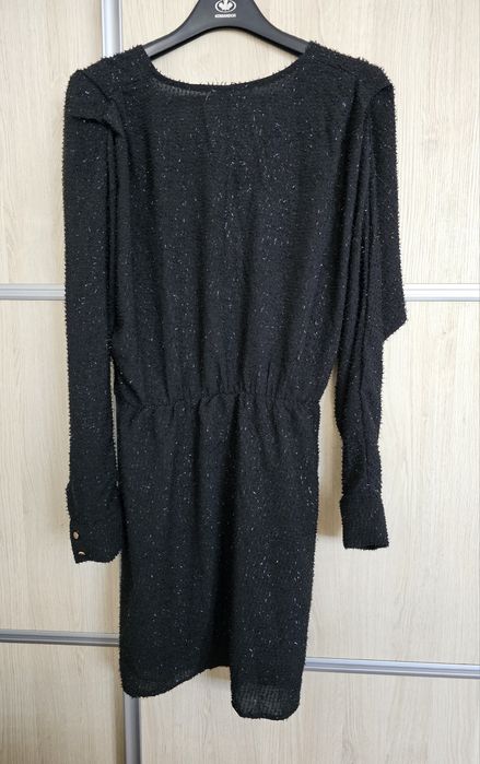 Czarna wieczorowa sylwestrowa sukienka Charlior  M/L Opis