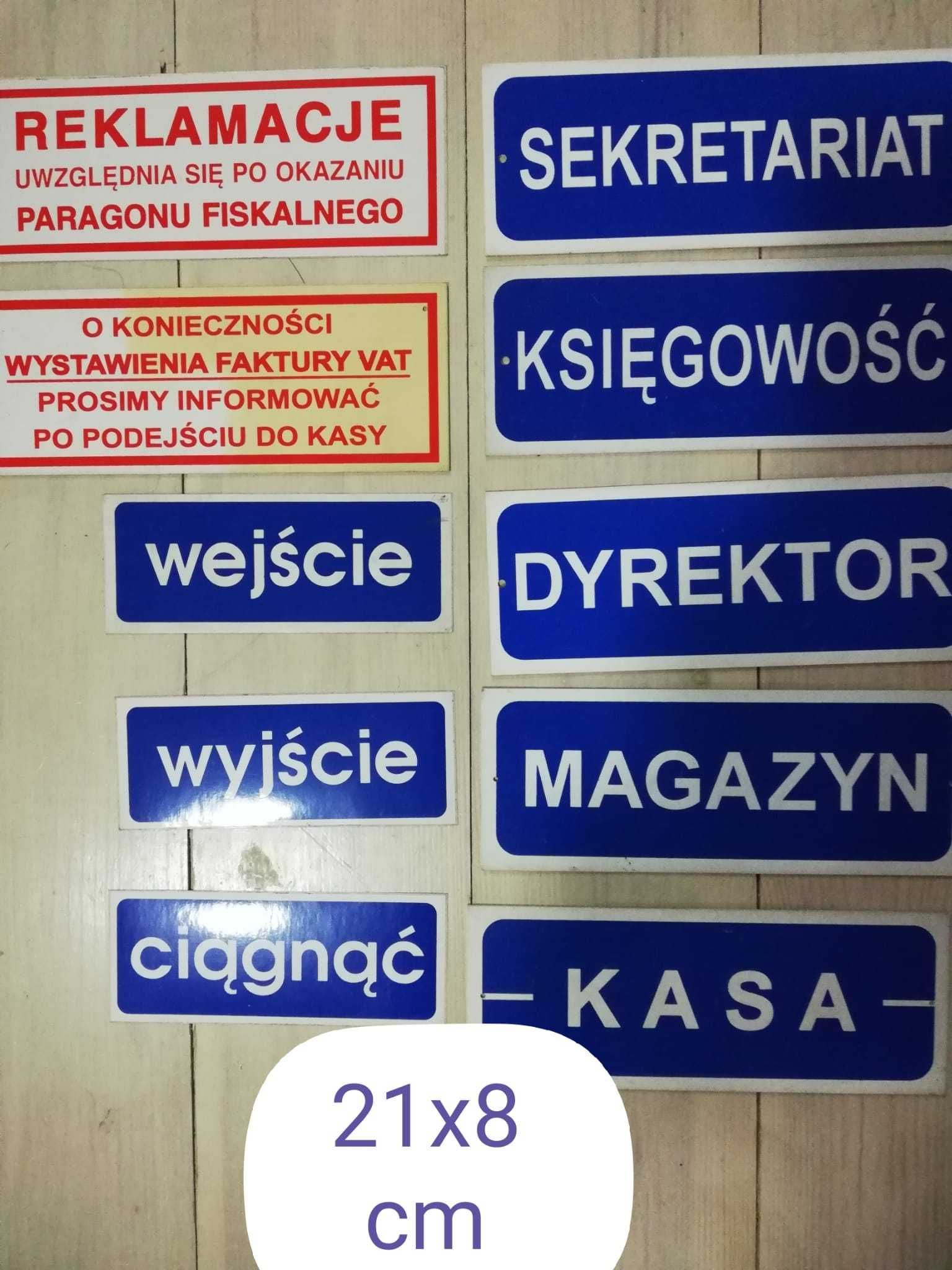 Piktogramy naklejki i tabliczki informacyjne zestaw 60 sztuk