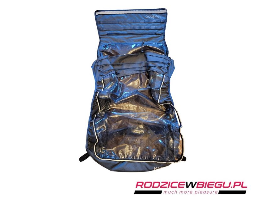 moskitiera górne poszycie podwójna przyczepka rowerowa Qeridoo Kidgoo