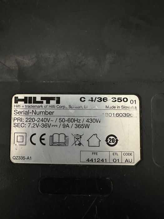 Młotowiertarka Hilti Akumulatorowa !!! Mocna z Danii !