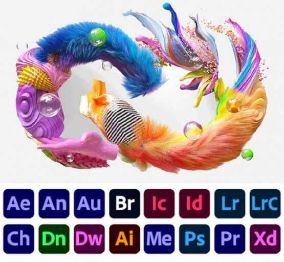 1-12 месяцев - Adobe Creative Cloud all Apps + AI + Генеративная залив