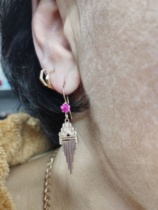 Золотые сережки СССР 5.68 грамма