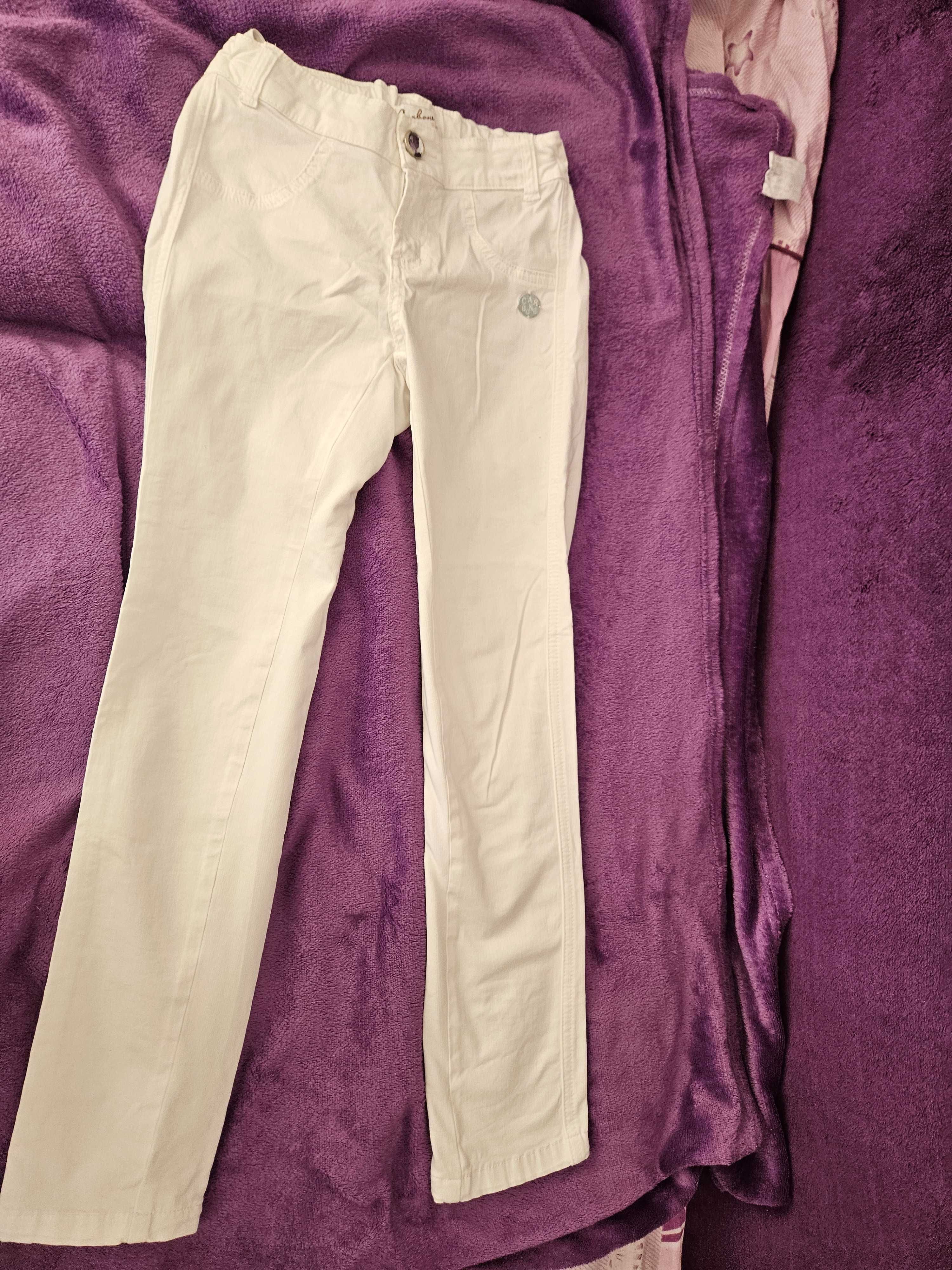 Białe eleganckie spodnie roz. 146 jak H&M. Tanio!!