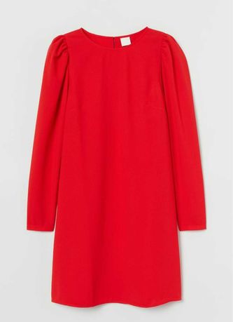H&M sukienka czerwona rozmiar S mini