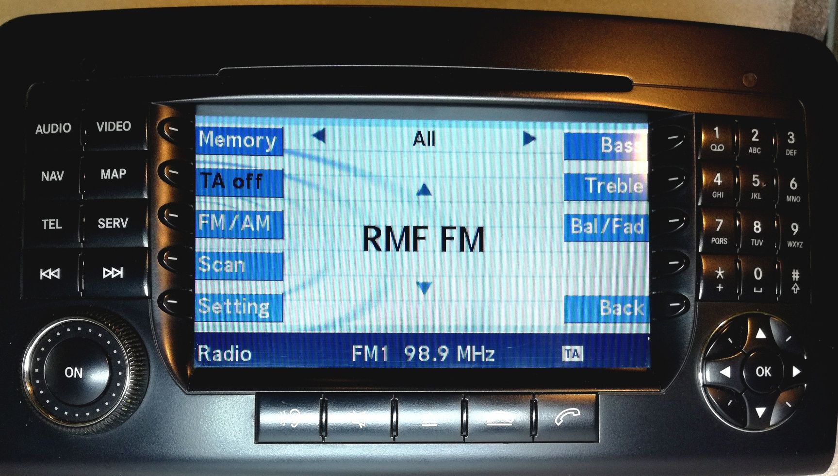 Radio NAWI PL MENU! Comand Mercedes W164 ML GL X164 BLUETOOTH - opcja