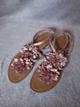 Sandaly damskie, letnie buty w kwiaty