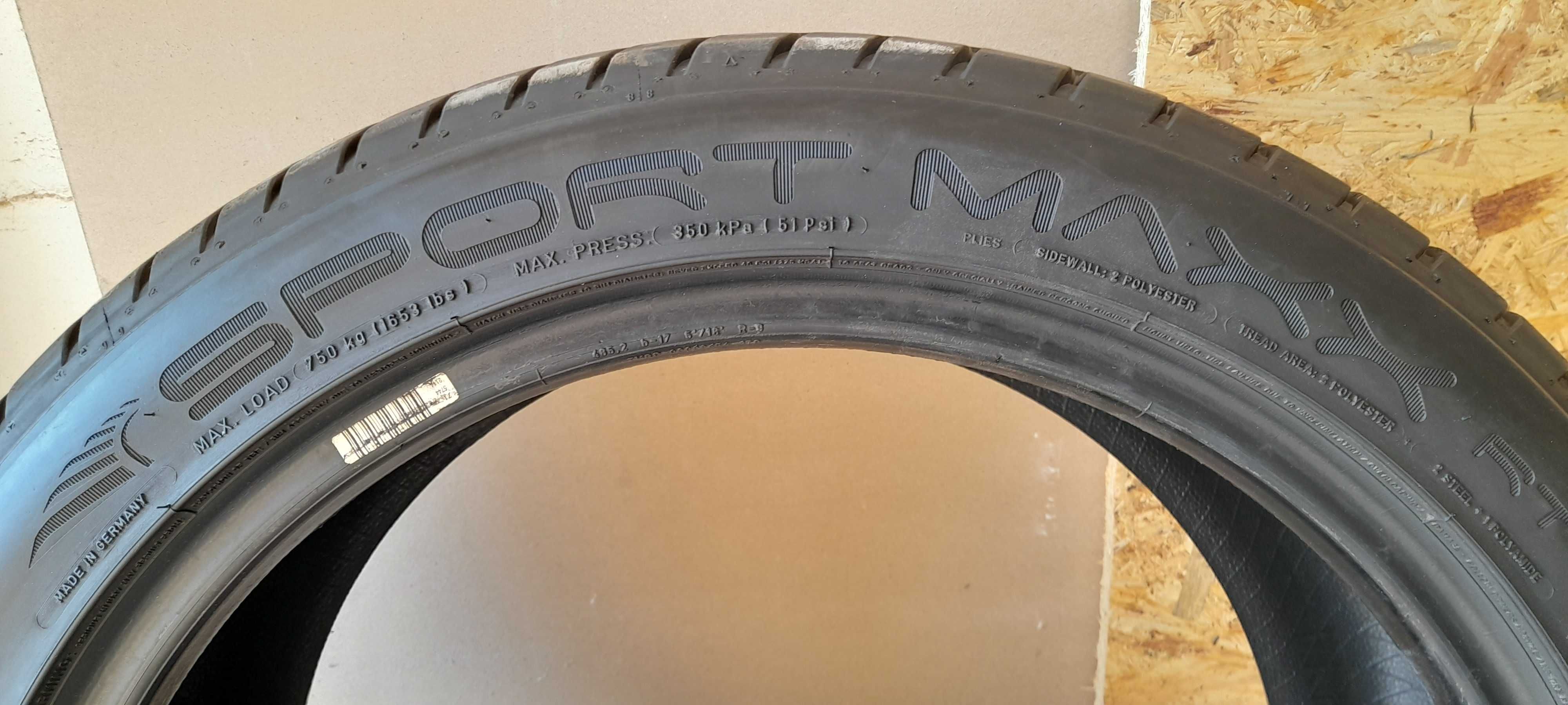 Opony Dunlop Sport Maxx RT 245/45/19