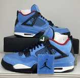 Nowość*NowyJordan4NikeAir4 NiebieskiUnisexTrampki 40