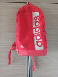 Plecak szkolny Adidas neonowy, czerwony kolor, duży