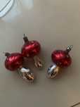 Bombki szklane muchomorki PRL 3 szt