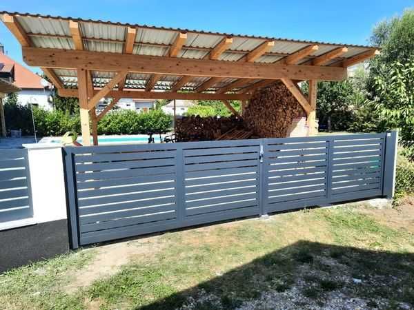 Nowoczesne ogrodzenie aluminiowe | SONATA 80 | ALUBRAM