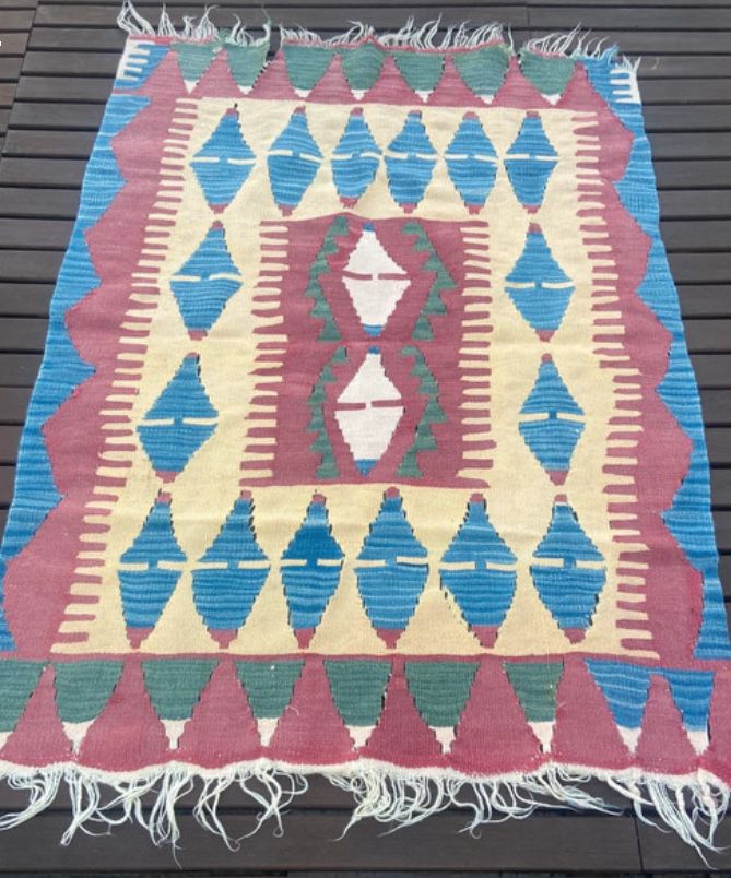 Tapete kilim (1,26 x 0,89) - Praia da Barra