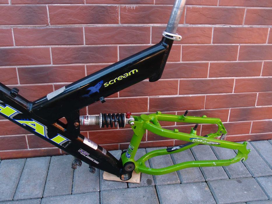 rama amortyzowana MTB HAI BIKE aluminium 7005 Rock Shox Jett DNM