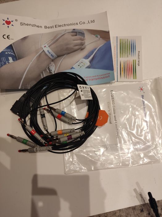 Kompatybilny uchwyt Schillera, 10-żyłowy kabel Holtera, kabel do rejes