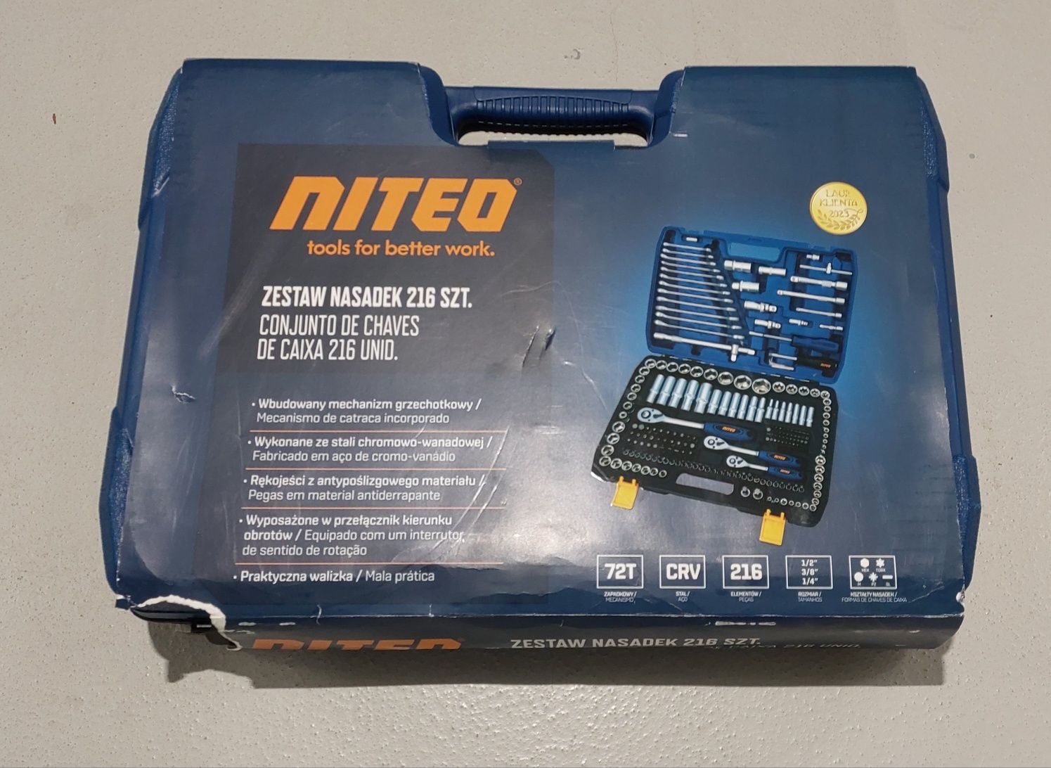 Komplet kluczy Niteo 216 elementów