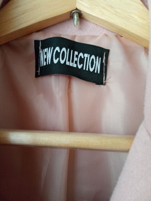 Płaszcz damski pudrowy róż