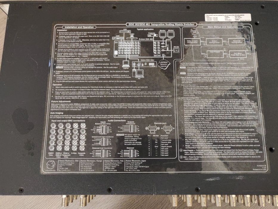 Extron ISM 482 Integrated Scaling Matrix Switcher