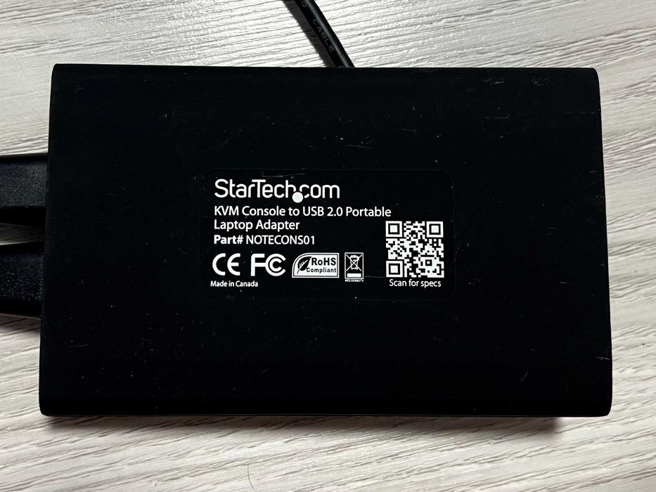 KVM Console to USB 2.0 Crash Cart Adapter