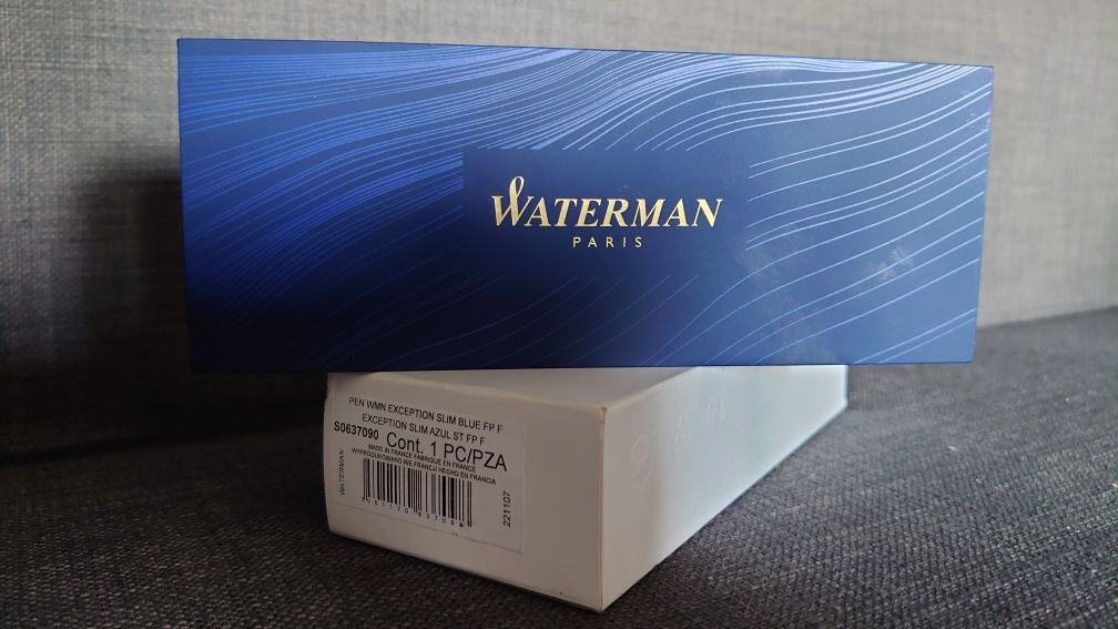 Pióro wieczne Waterman Exception Slim niebieskie ST PARIS