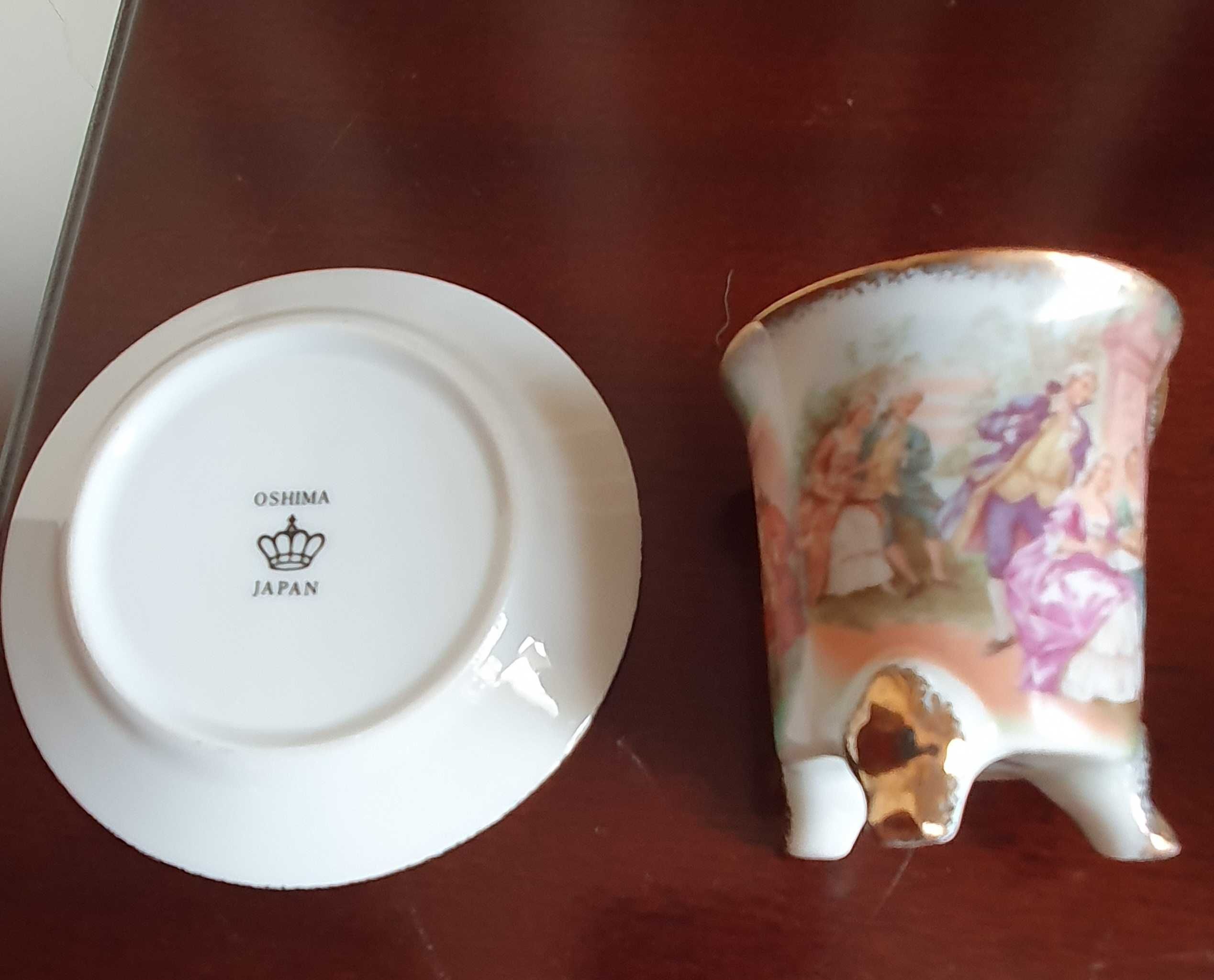 Preciosas e Elegantes Chávenas e Pires Oshima Japan