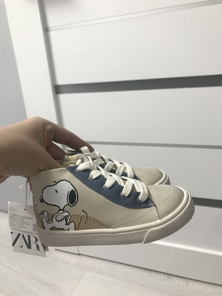 Хайтопи Snoopy кеди кросівки zara зара