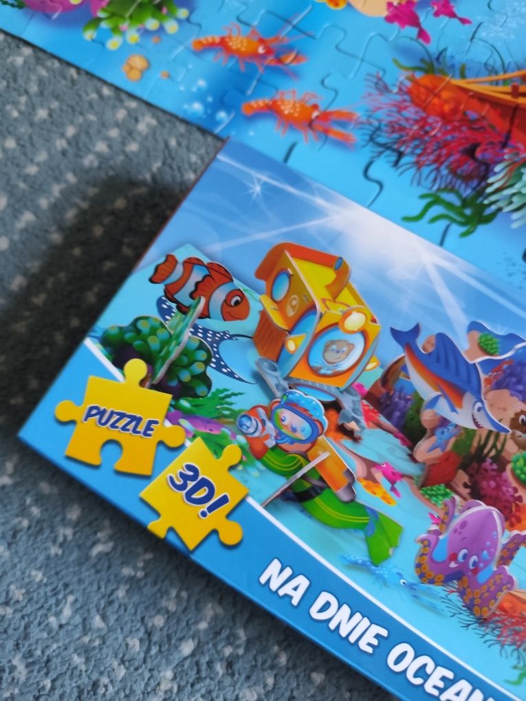 Puzzle 3D przestrzenne Na dnie oceanu 109 elementów