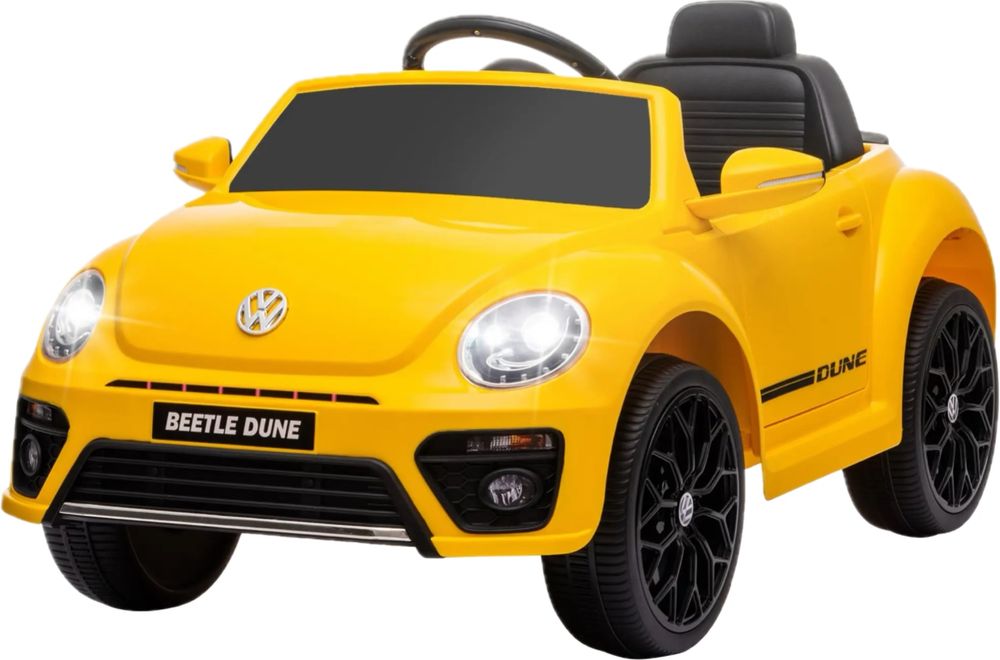 Carro Eléctrico Brincar VOLKSWAGEN BEETLE AMARELO a bateria