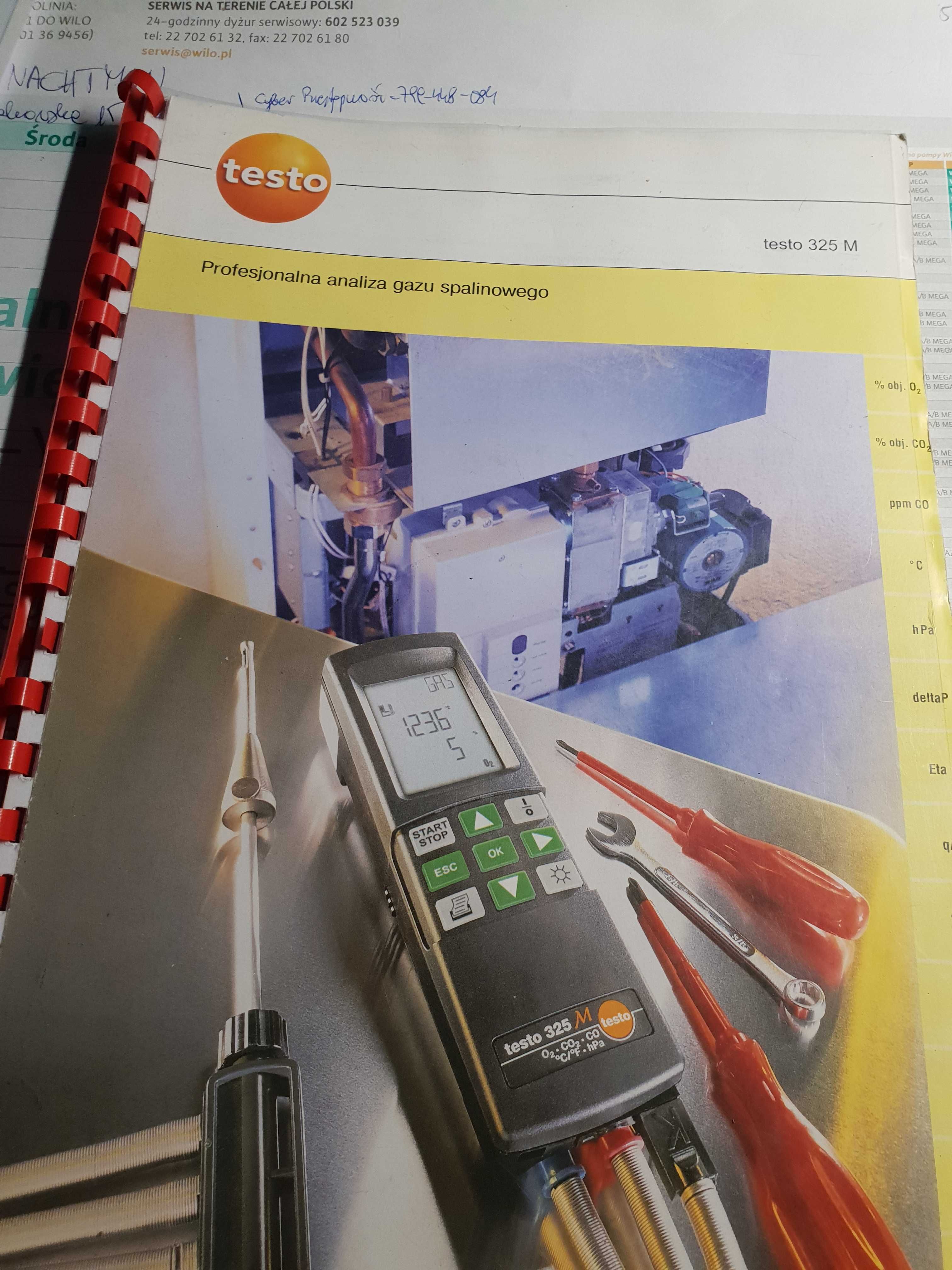 Profesjonalny analizator gazu spalinowego Testo 325M
